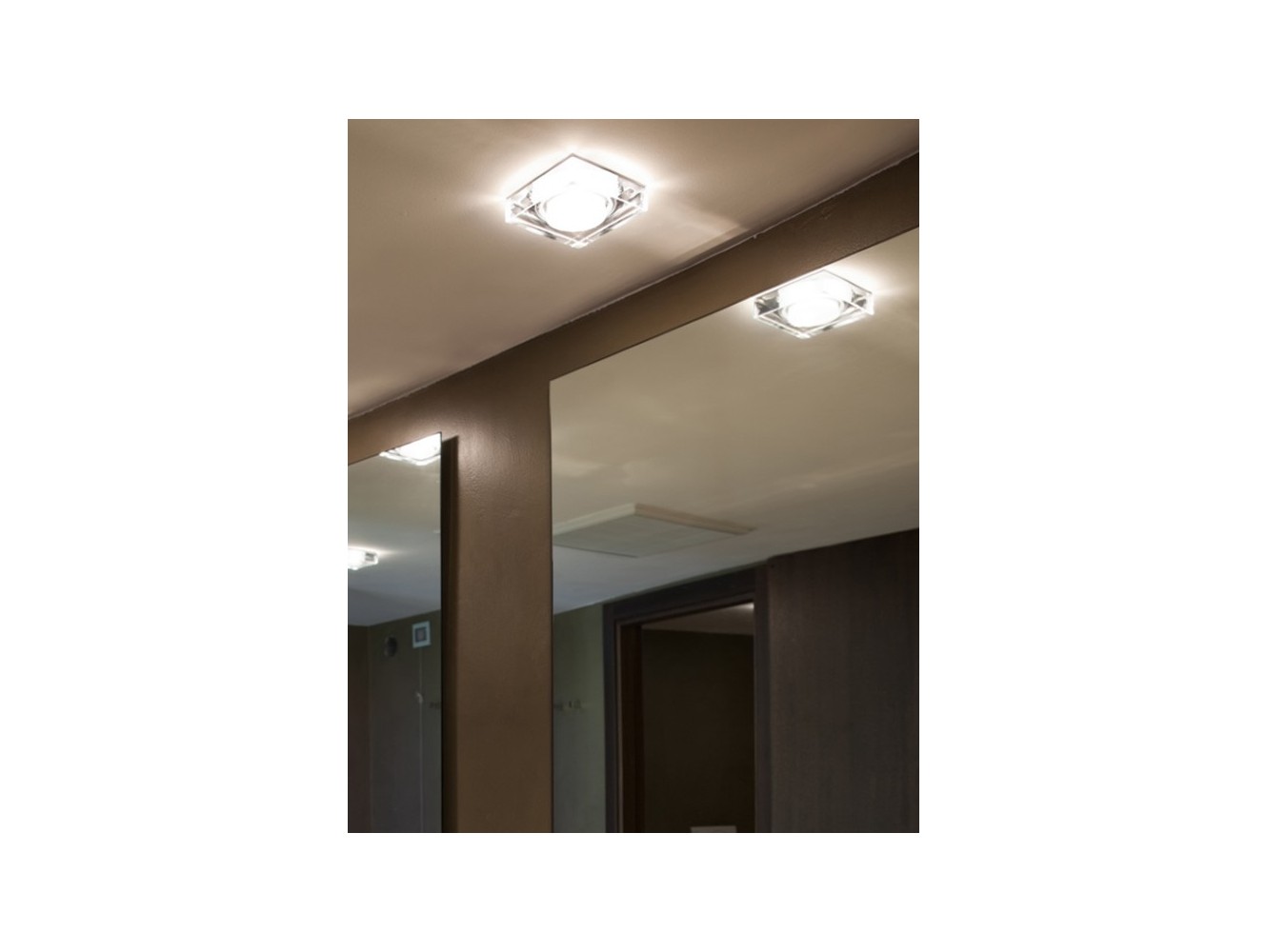 Fabbian Lui empotrado de techo GU5,3 LED Transparente