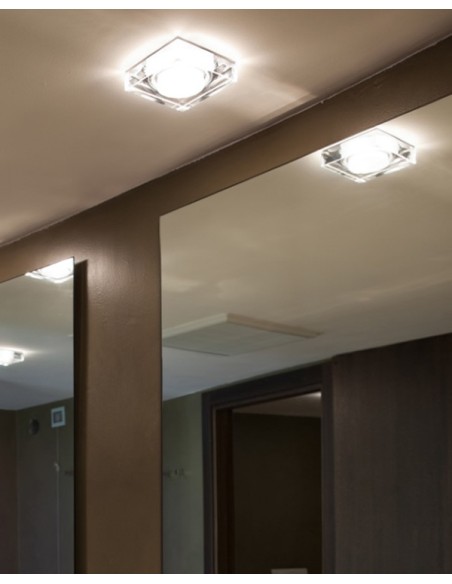 Fabbian Lui empotrado de techo GU5,3 LED Transparente