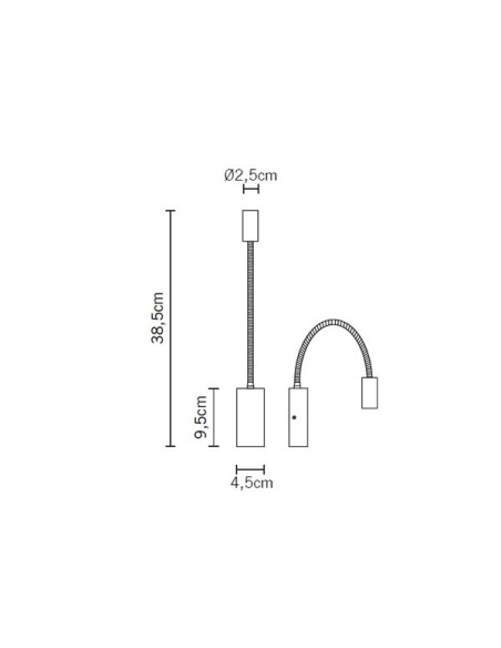 Fabbian Bijou lámpara de pared LED Blanco 3000K DESCATALOGADO