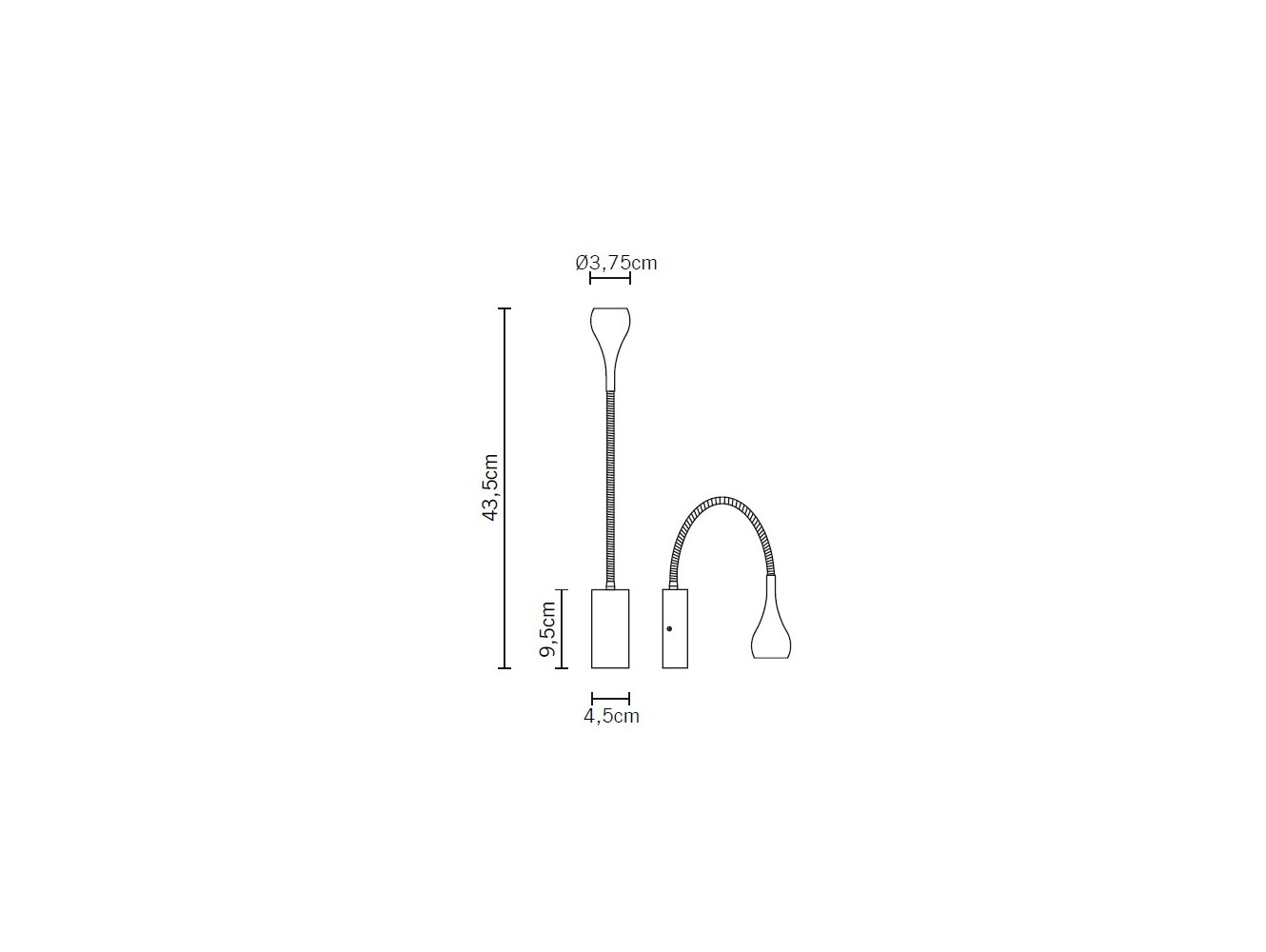 Fabbian Bijou Aplique de pared cabeza Blanco Ø3.75cm DESCATALOGADO