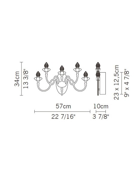 Fabbian Edge aplique de Pared GY6,35 DESCATALOGADO