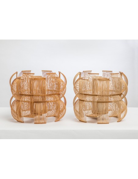 Motarasu Sen Bamboo Table Lamp Lámpara de sobremesa