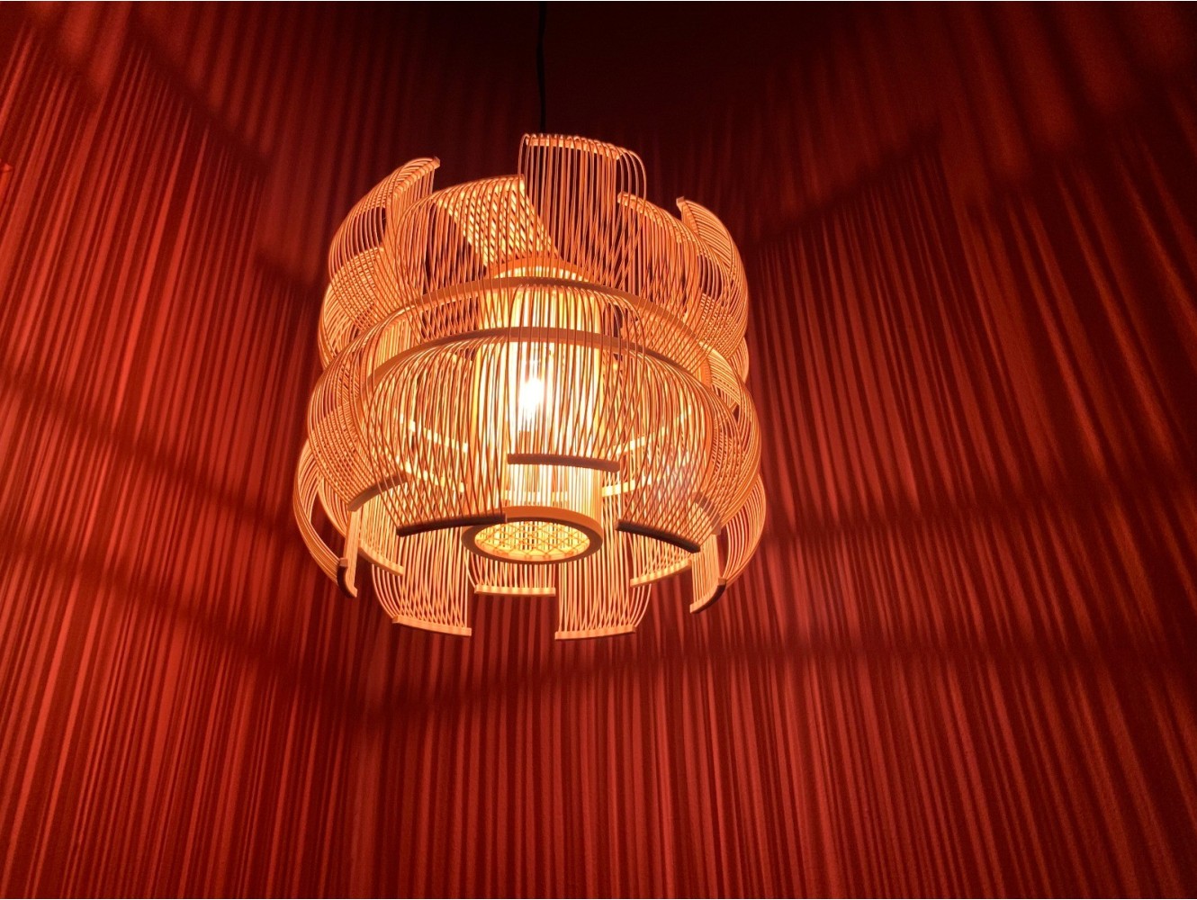 Motarasu Sen Bamboo Pendant Lámpara de suspensión