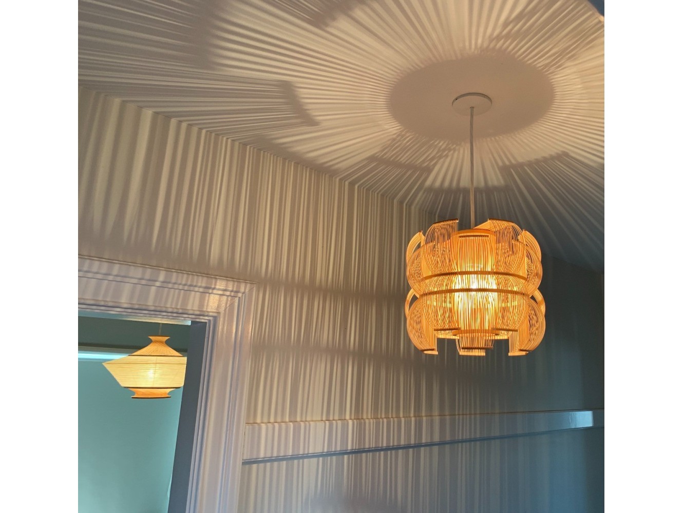 Motarasu Sen Bamboo Pendant Lámpara de suspensión