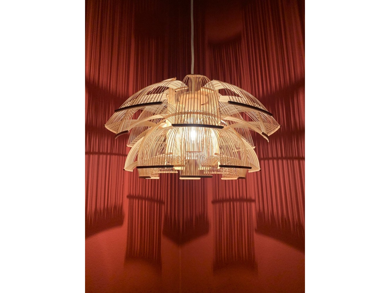 Motarasu Hokore Bamboo Pendant Lámpara de suspensión