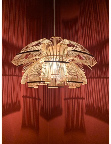 Motarasu Hokore Bamboo Pendant Lámpara de suspensión