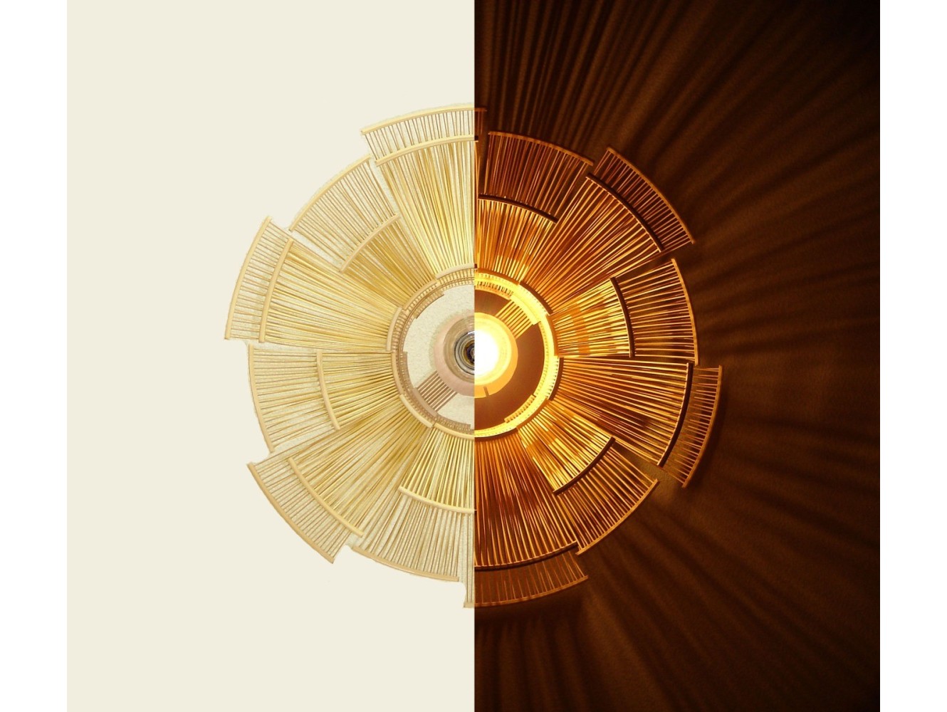 Motarasu Hokore Bamboo Pendant Lámpara de suspensión
