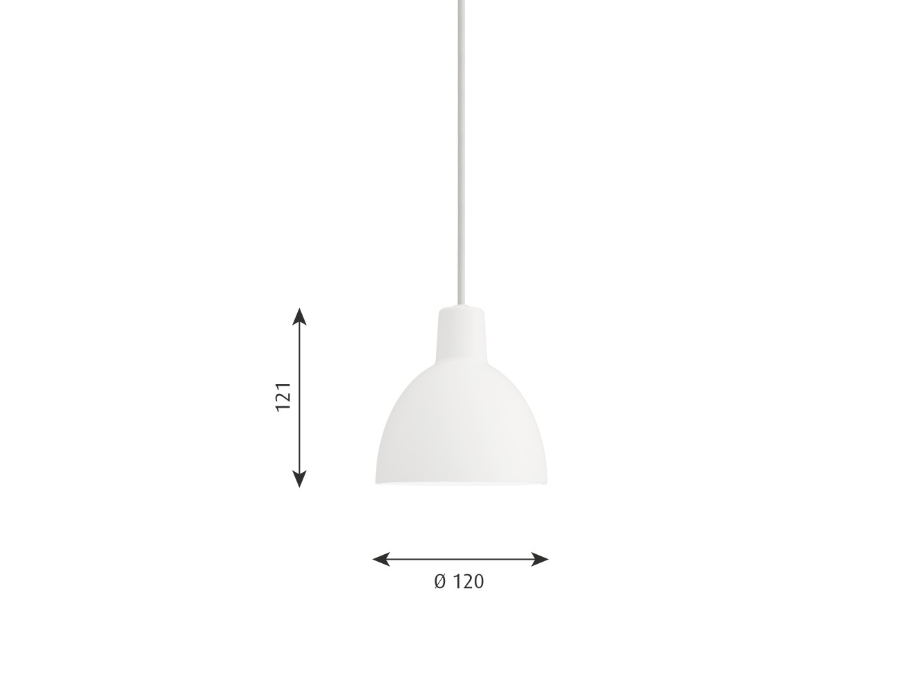 Louis Poulsen Toldbod lámpara de suspension 120 cm