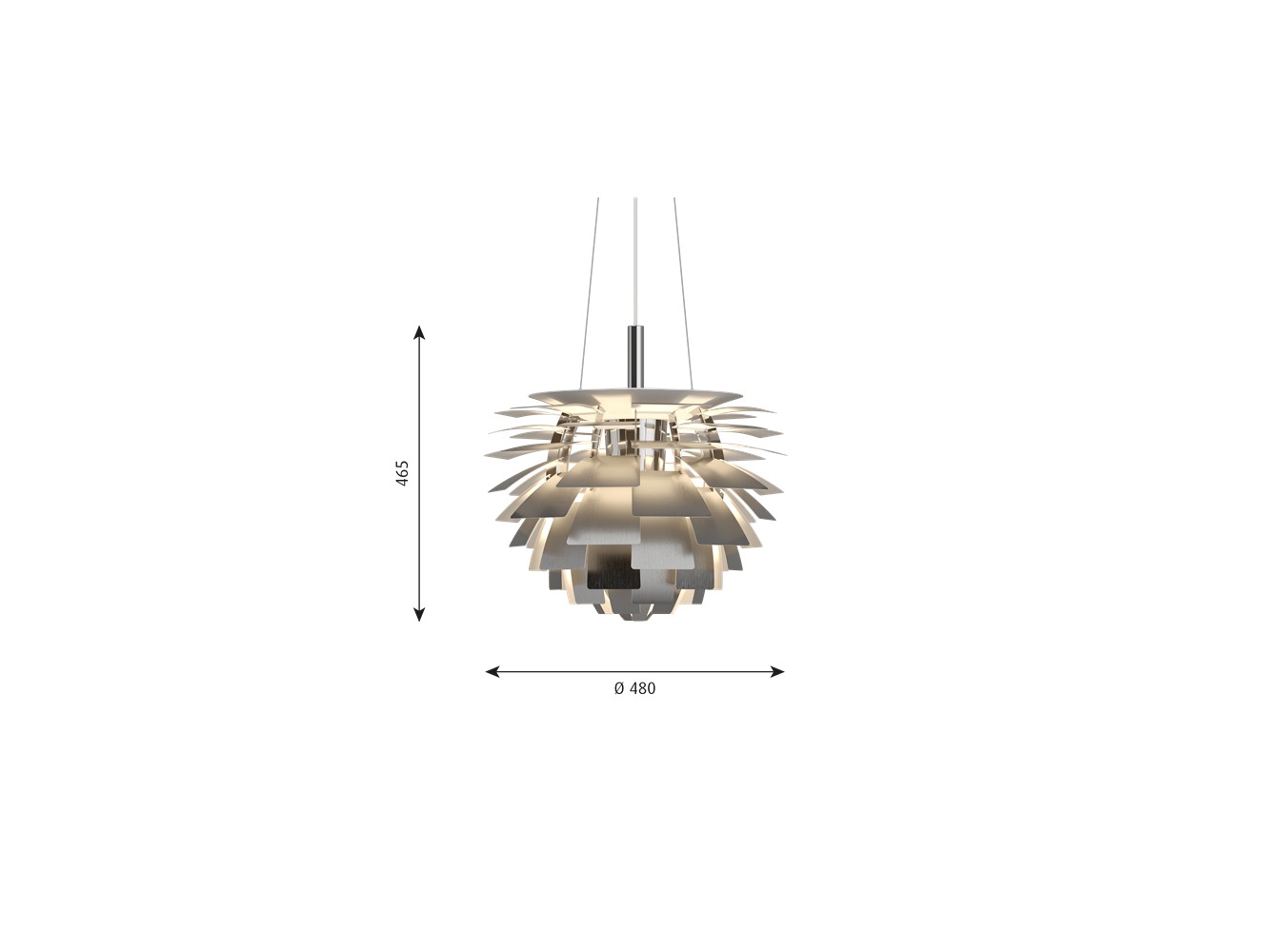 Comprar Louis Poulsen PH artichoke 480 E27 lámpara de suspensión
