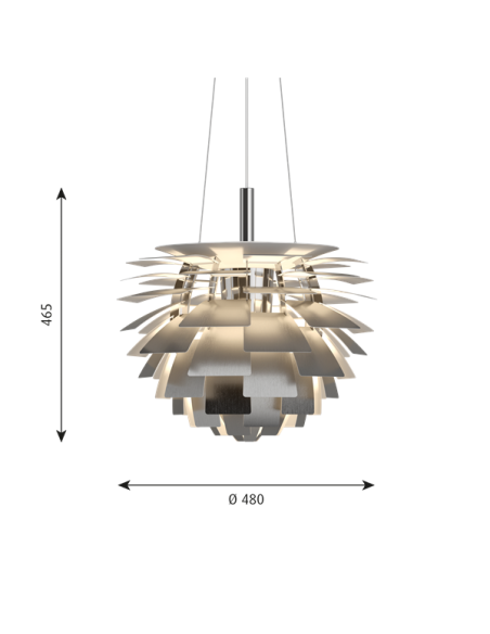 Comprar Louis Poulsen PH artichoke 480 E27 lámpara de suspensión