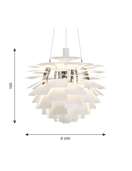 Comprar Louis Poulsen PH artichoke 600 E27 lámpara de suspensión