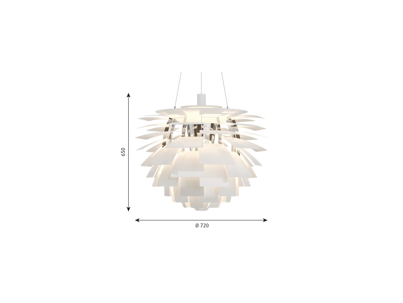 Comprar Louis Poulsen PH artichoke 720 E27 lámpara de suspensión 100W