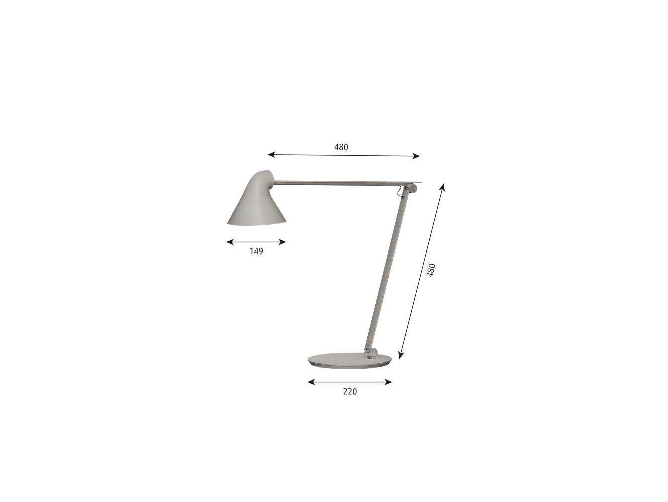 Comprar Louis Poulsen lámpara de mesa NJP 27k