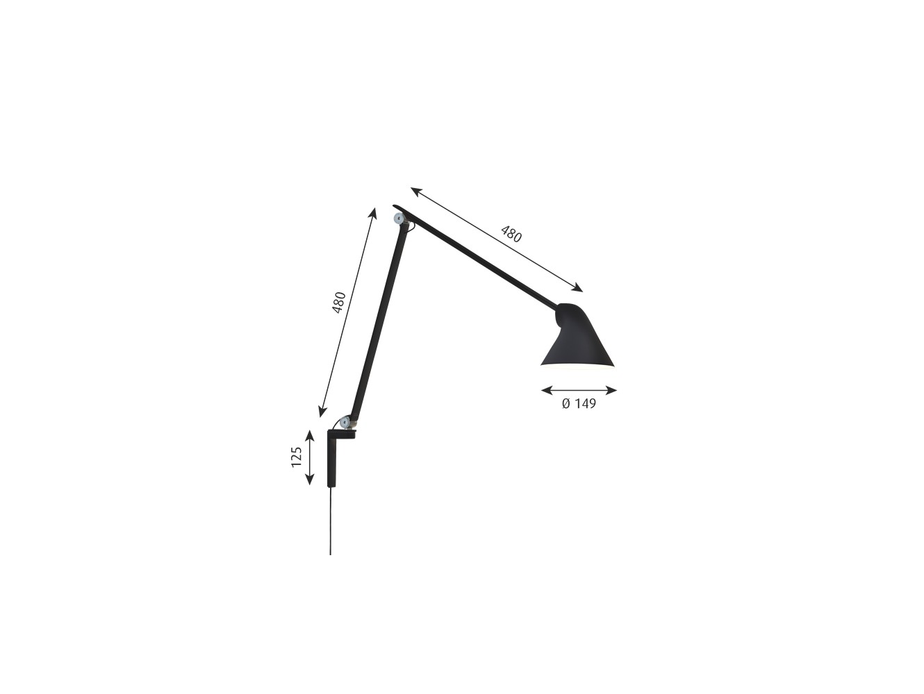 Comprar Louis Poulsen NJP aplique brazo LARGO LED 27K