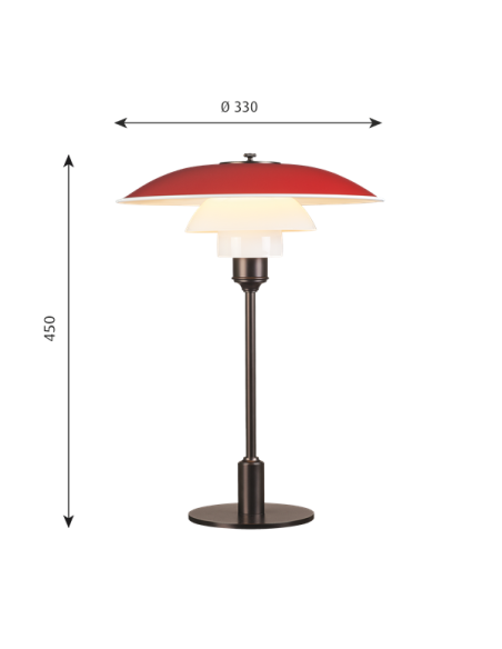 Comprar Louis Poulsen lámpara de sobremesa PH 3½-2½ 60W E14