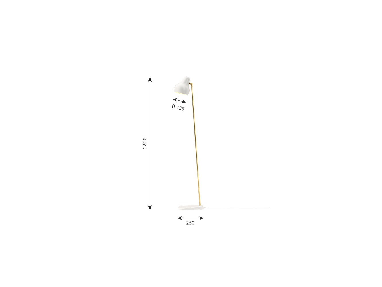 Comprar Louis Poulsen VL38 lámpara de pie LED 27K