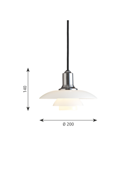 Comprar Louis Poulsen PH 2-1 lámpara de suspesión 20W E14