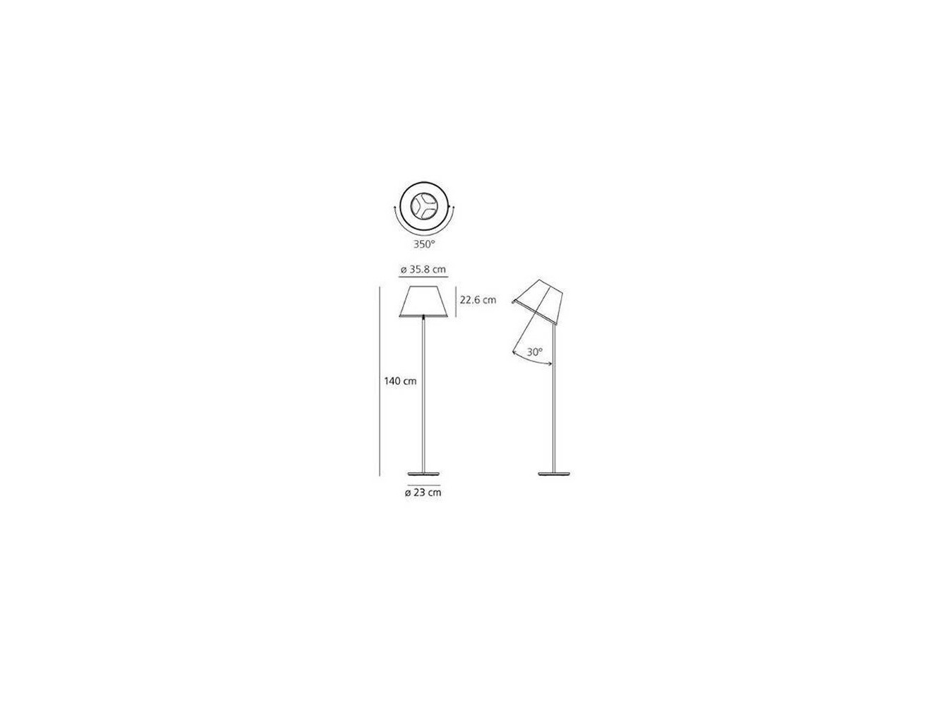 Artemide lámpara de pie Choose F