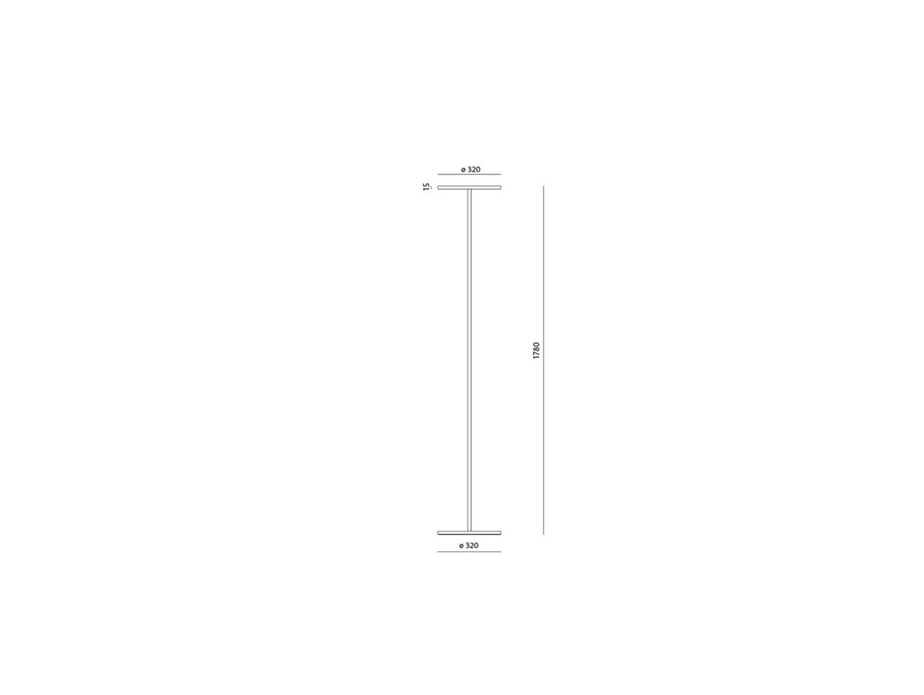 Artemide lámpara de pie Athena