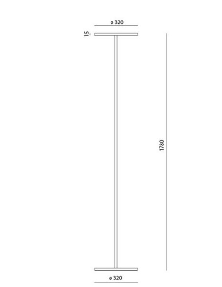 Artemide lámpara de pie Athena