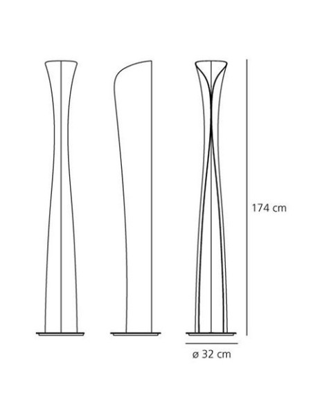 Artemide lámpara de pie Cadmo F
