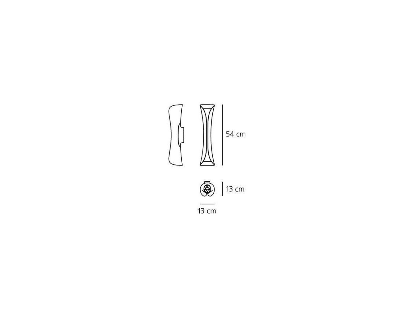 Artemide lámpara de pared Cadmo Led W 3000K