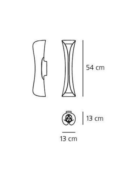 Artemide lámpara de pared Cadmo Led W 3000K