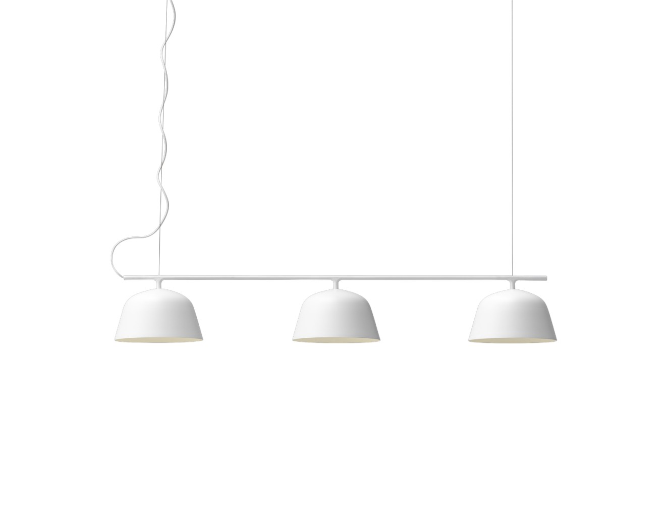 Muuto Ambit Rail Lamp lámpara de suspensión 3x60W E14 Blanco