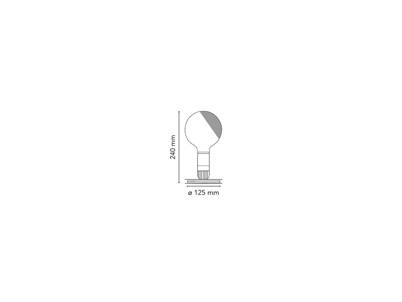 Flos lámpara de sobremesa Lampadina Led