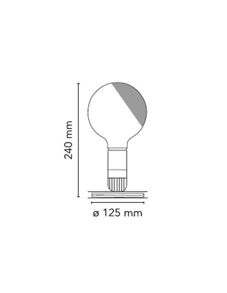 Flos lámpara de sobremesa Lampadina Led