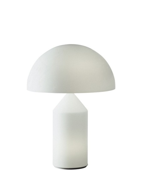 La elegante lámpara de sobremesa Atollo de Oluce en tamaño grande: iluminación sofisticada para tu hogar