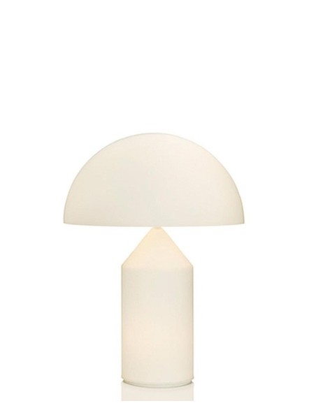 La elegante lámpara de sobremesa Atollo de Oluce en tamaño medio: iluminación sofisticada para tu hogar