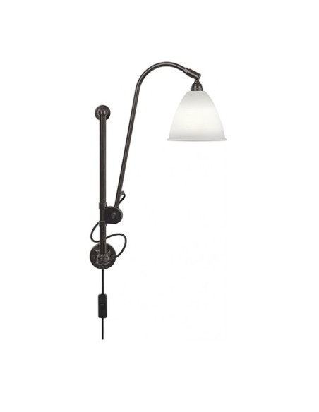Gubi BL5 lámpara de pared Latón Negro 16Ø
