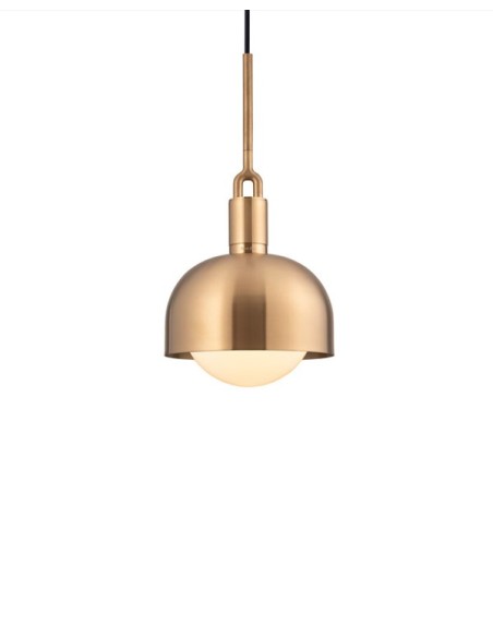 Buster + Punch Forked Shade Globe Opal Medium lámpara de suspensión