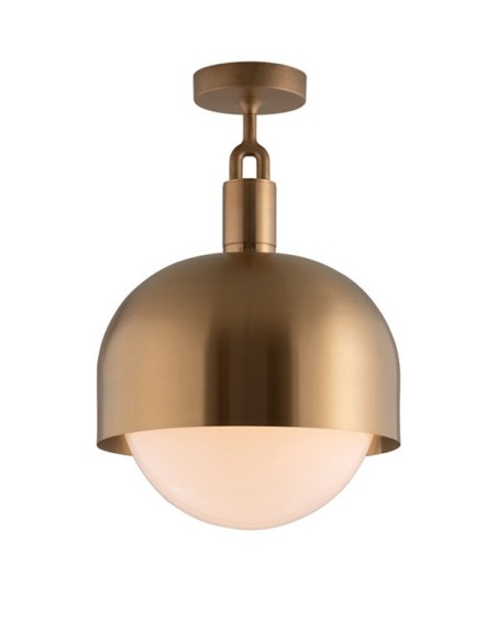 Buster + Punch Forked Shade Large Globe Opal lámpara de techo