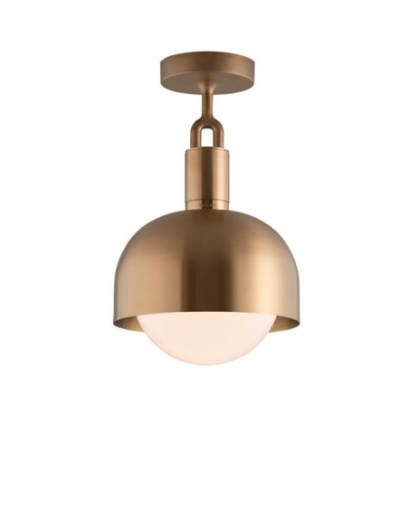 Buster + Punch Forked Shade Medium Globe Opal lámpara de techo