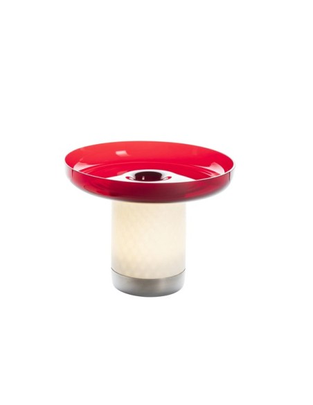 Artemide Bonta lámpara de sobremesa portátil recargable con placa de vidrio