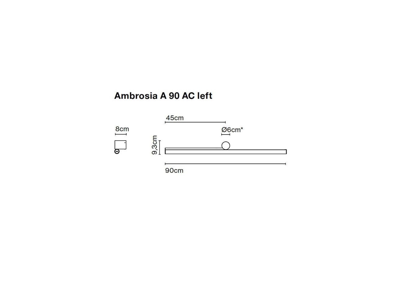 Increíble Diseño: Lámpara Marset Ambrosia A 90 Left AC