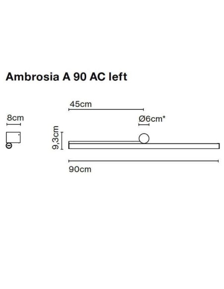 Increíble Diseño: Lámpara Marset Ambrosia A 90 Left AC