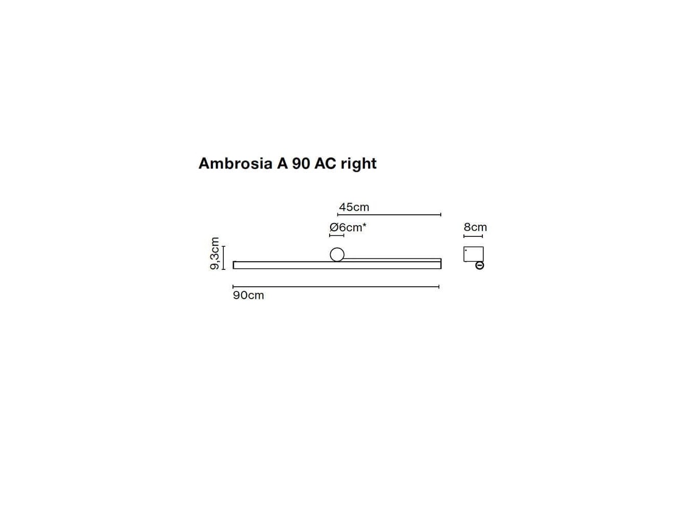 Ambrosia A 90 Right AC TRIAC de Marset