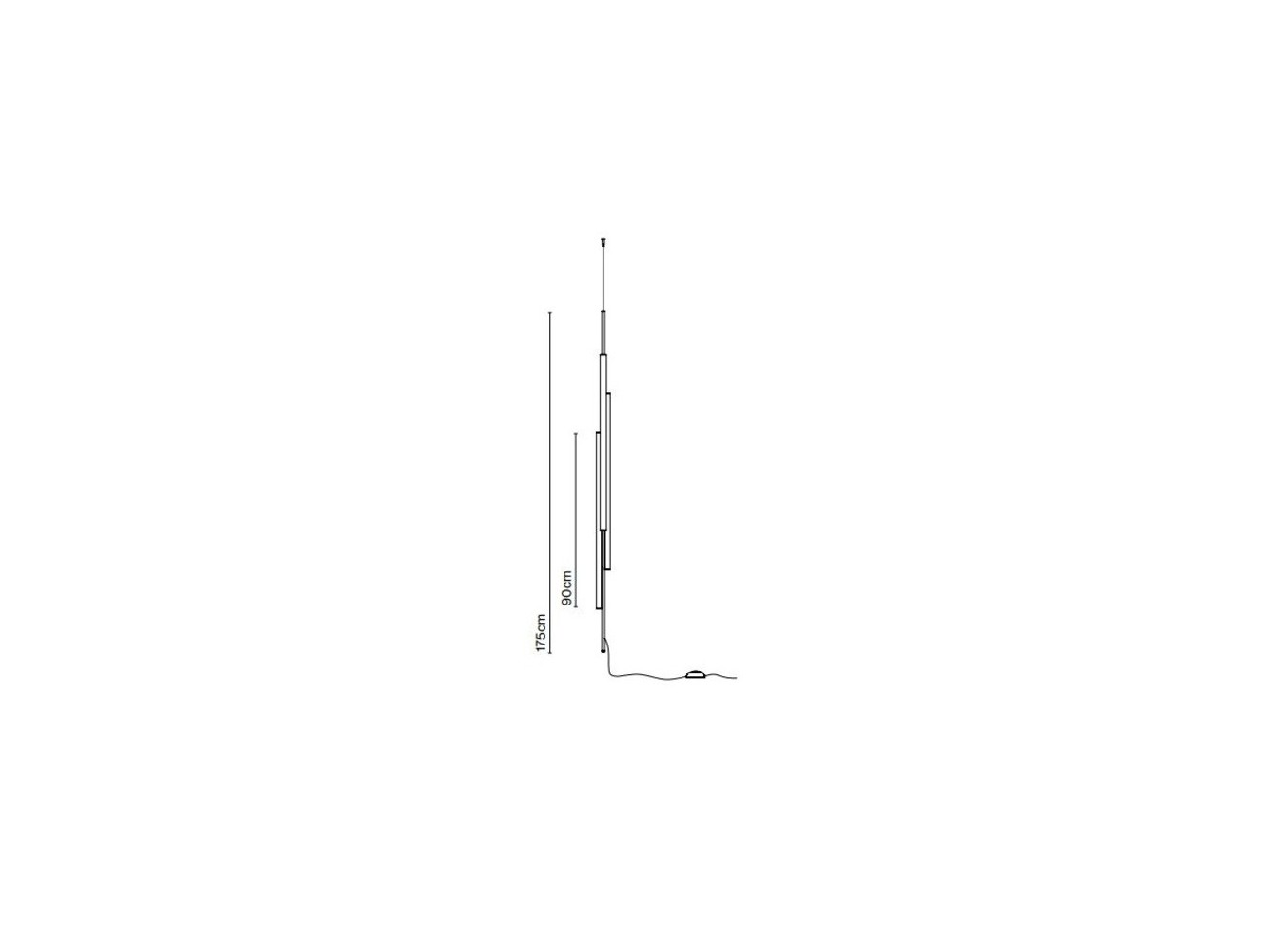 Marset Ambrosia V 175 Plug-in lámpara de techo-pie 43,2W