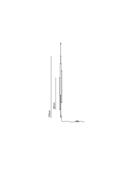 Marset Ambrosia V 175 Plug-in lámpara de techo-pie 43,2W