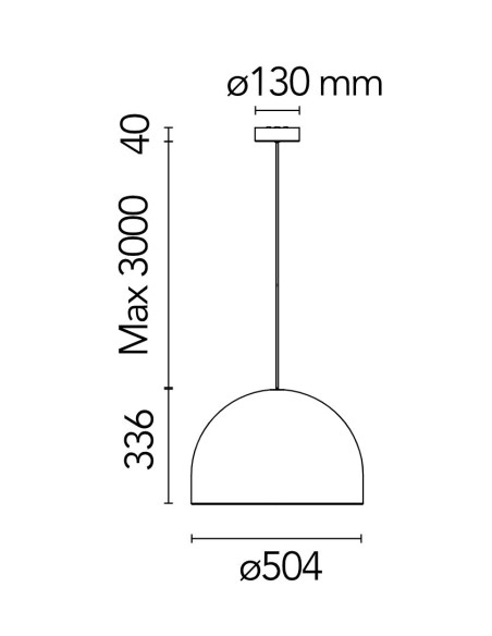 Lámpara de Suspensión My Dome de Michael Anastassiades