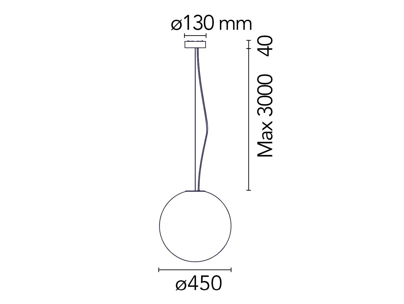 Lámpara de Suspensión Flos My Sphere de Michael Anastassiades