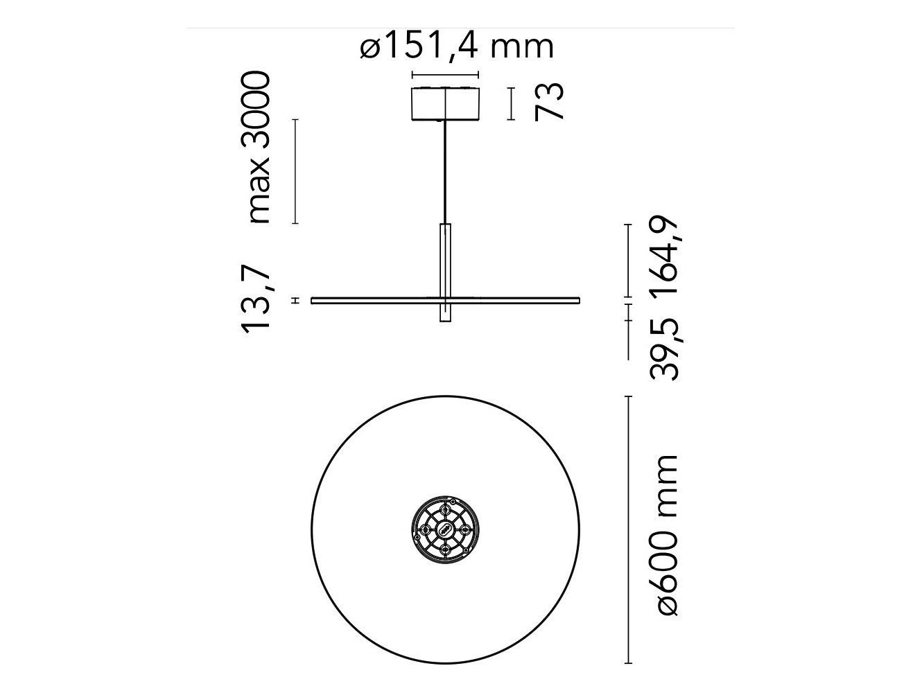 Lámpara de Suspensión Flos My Disc de Michael Anastassiades