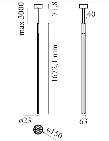 Lámpara de Suspensión My Lines de Michael Anastassiades