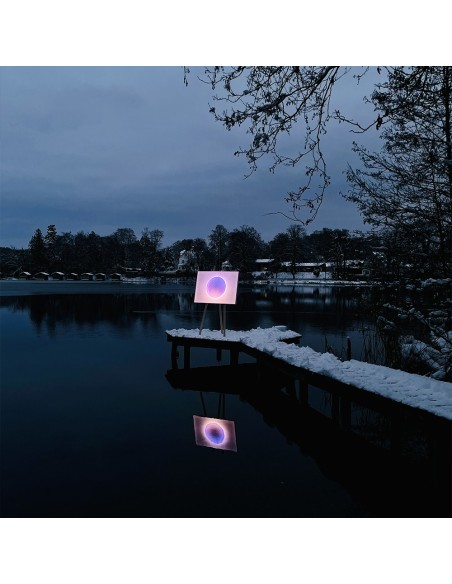 Lámpara de Pie LED Moodmoon Framed de Ingo Maurer