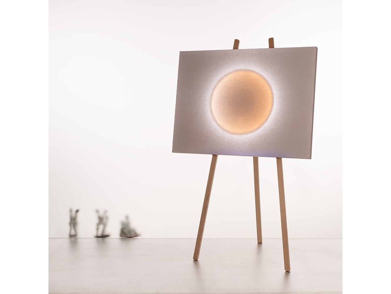 Lámpara de Pie LED Moodmoon Framed de Ingo Maurer