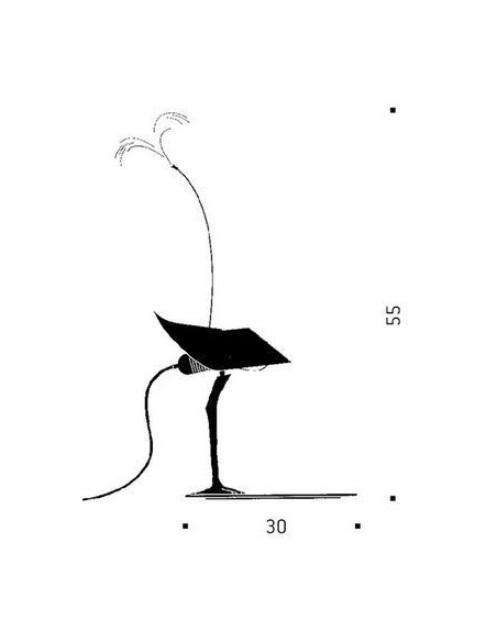 Lámpara de Mesa Bibibibi de Ingo Maurer