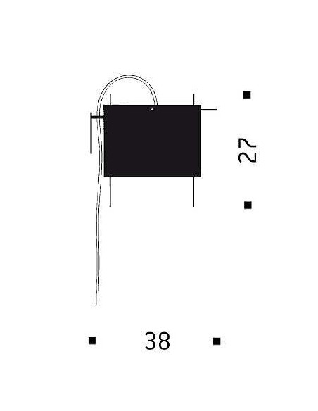 Ingo Maurer Aplique de Pared 24 Karat Blau Wall